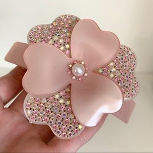 New Large crystal hair clip France